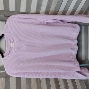 Cozy Lavender Ribbed Pullover | A New Day | M